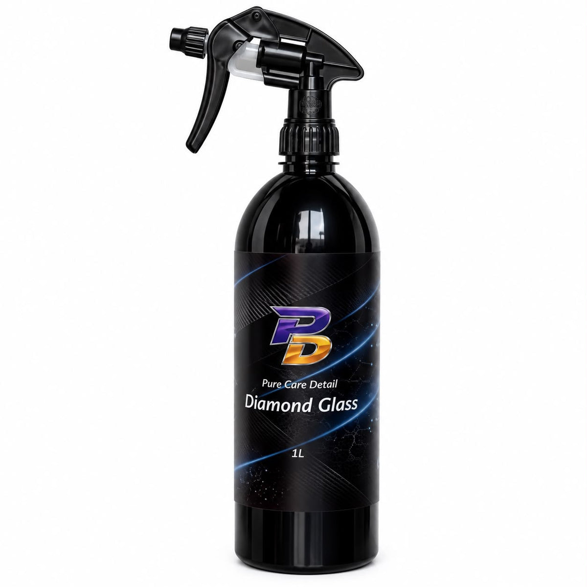 Botella de Diamond Glass de 1 litro con pulverizador