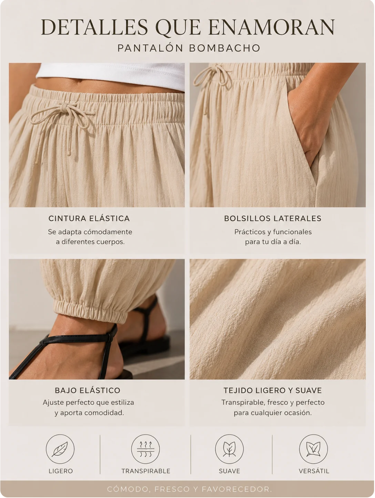PALAZZO® Pantalón Bombacho